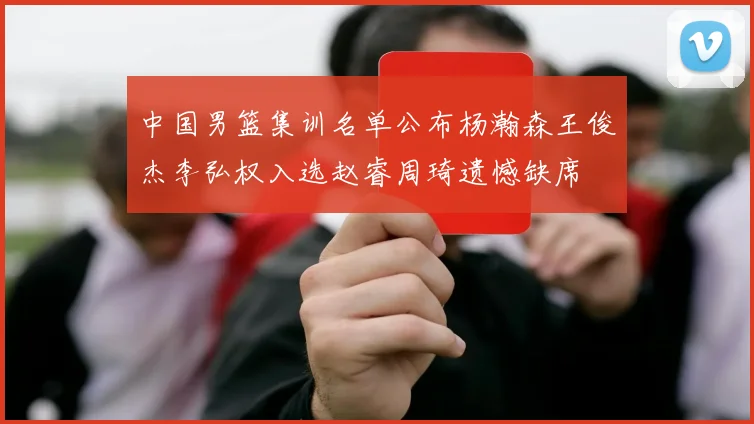 中国男篮集训名单公布杨瀚森王俊杰李弘权入选赵睿周琦遗憾缺席